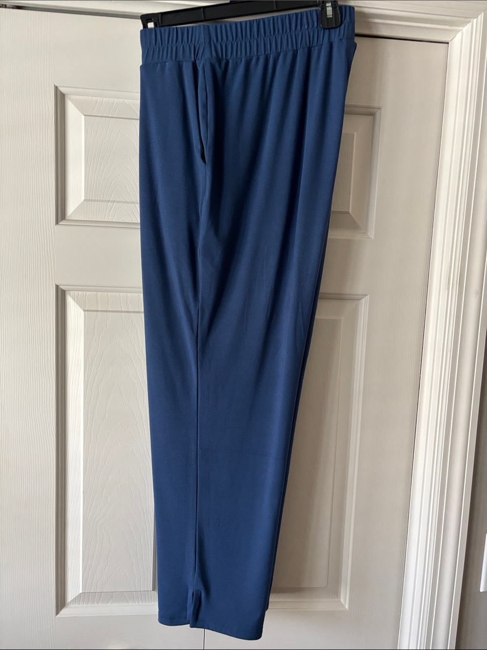 J. Jill Straight-Leg Women’s Elastic-Waist Pants in Slate Blue